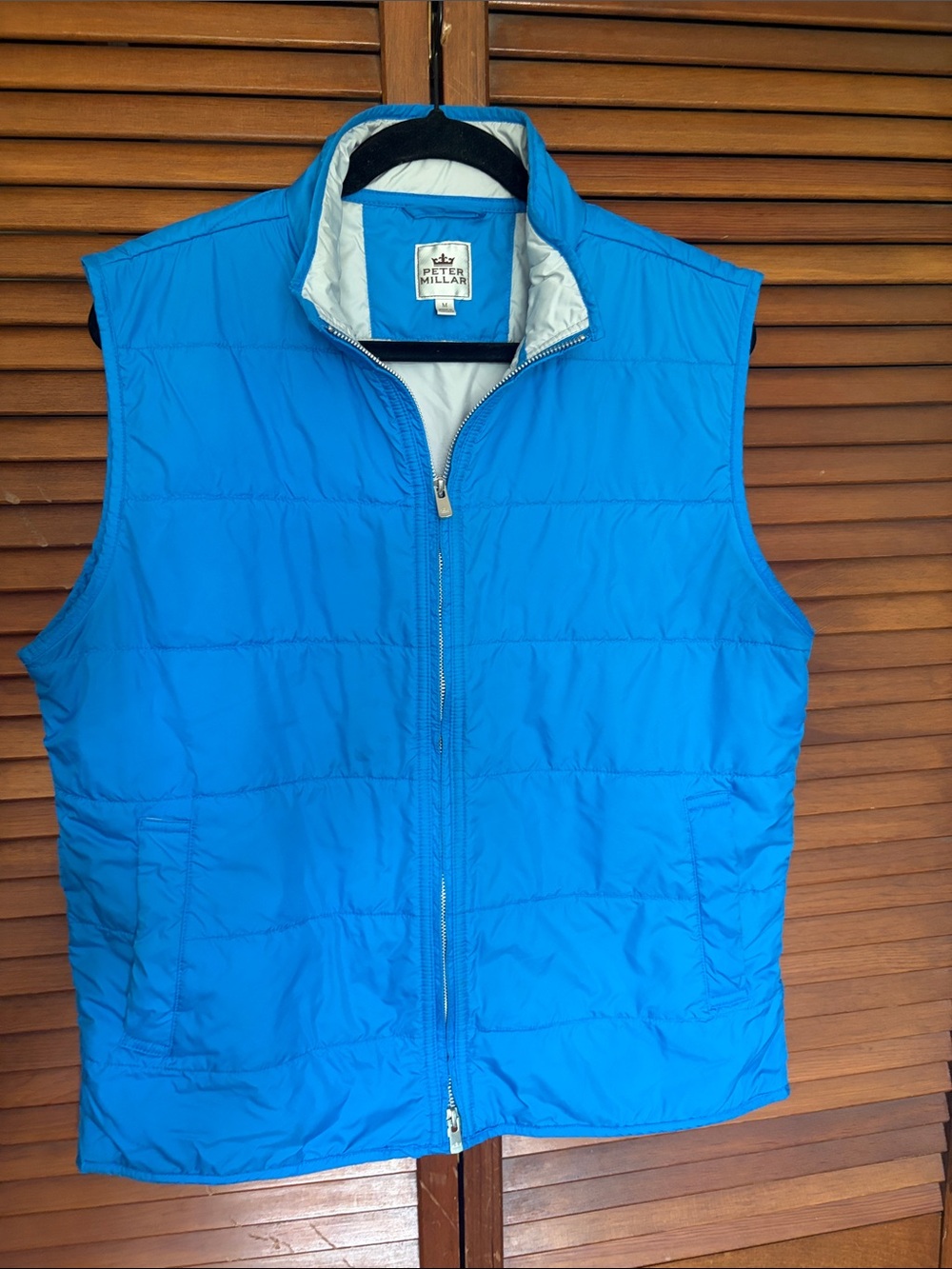 Peter Millar Electric Blue Quilted Packable Vest